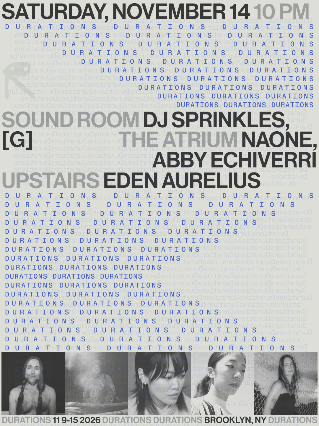 DURATIONS: DJ Sprinkles, [g] / Naone, Abby Echiverri / Eden Aurelius - Public Records