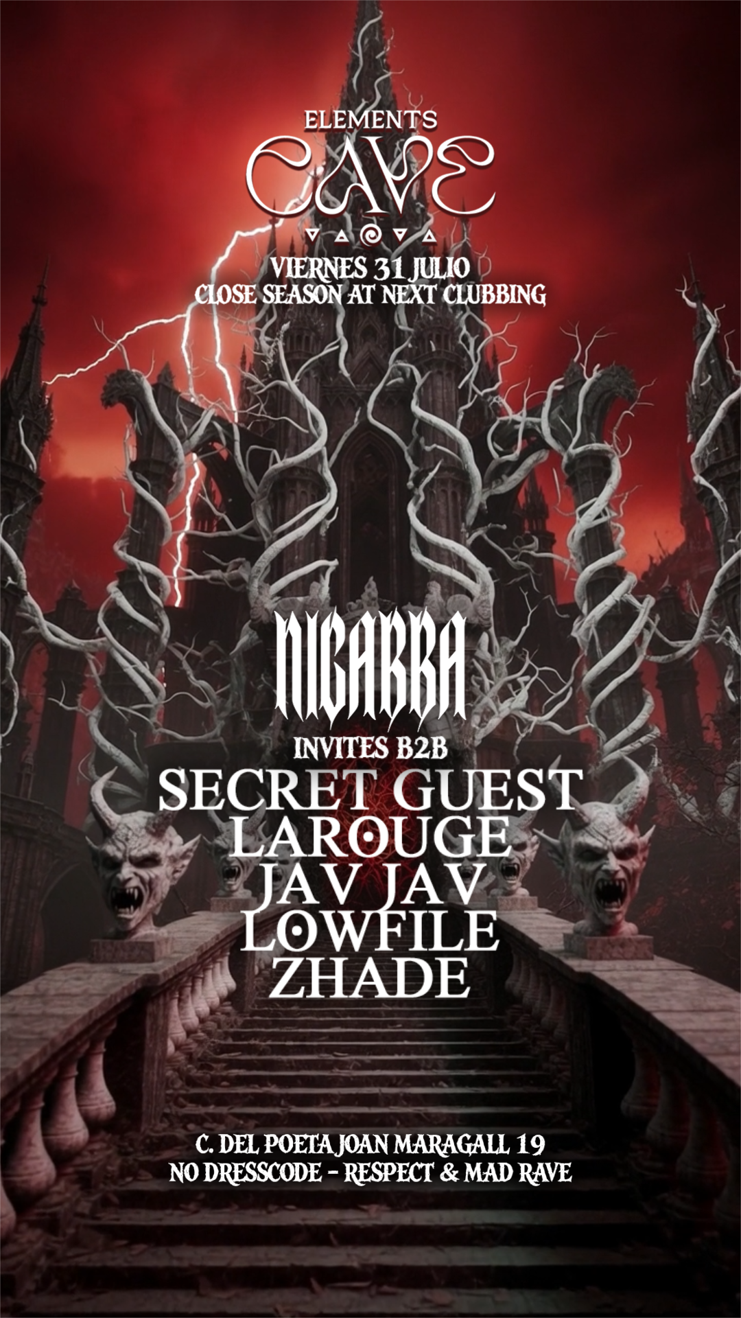 Elements Cave: Nigabba Invites - Close Season