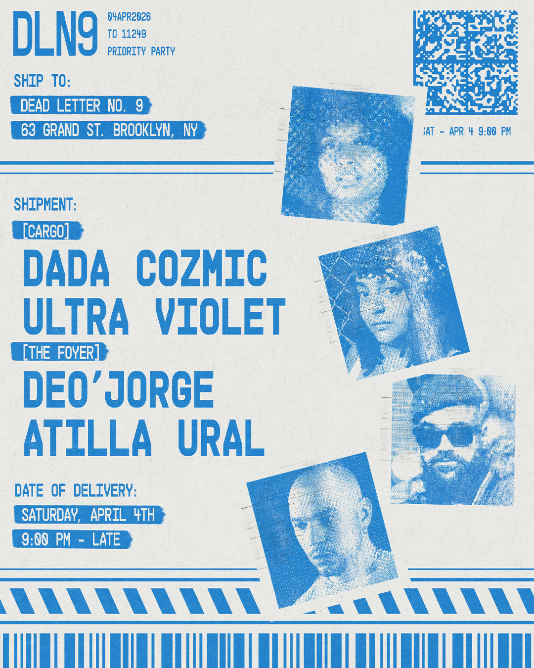 DADA COZMIC, Ultra Violet, Deo'jorge, Atilla Ural - Dead Letter No.9
