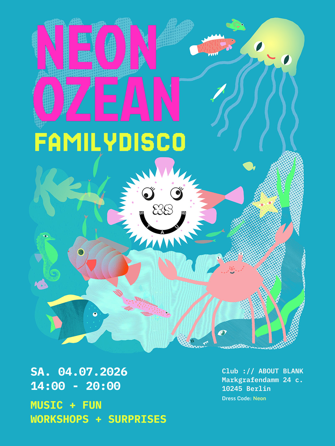 STAUB XS_Familydisco_Neon Ozean