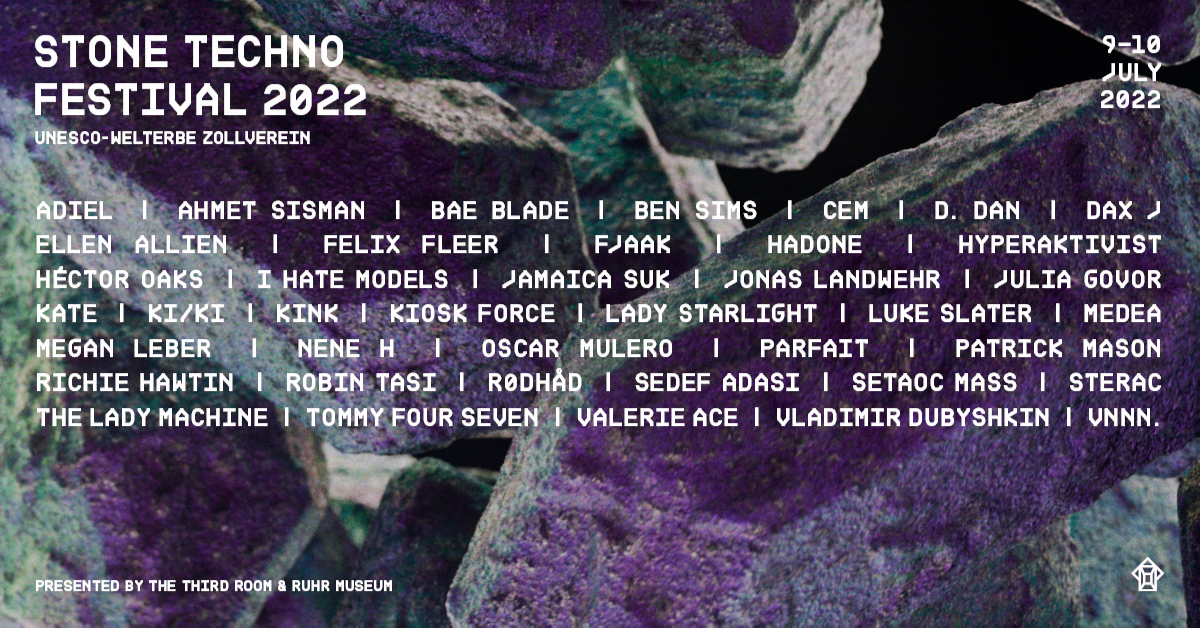 Grape Villain Udvikle Stone Techno Festival 2022 at Zeche Zollverein, Dortmund / Essen