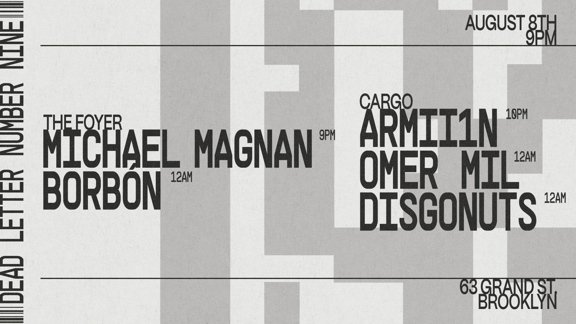 Disgonuts, Omer Mil, Armii1n, Michael Magnan, Borbón – Dead Letter No.9 - Dead Letter No. 9