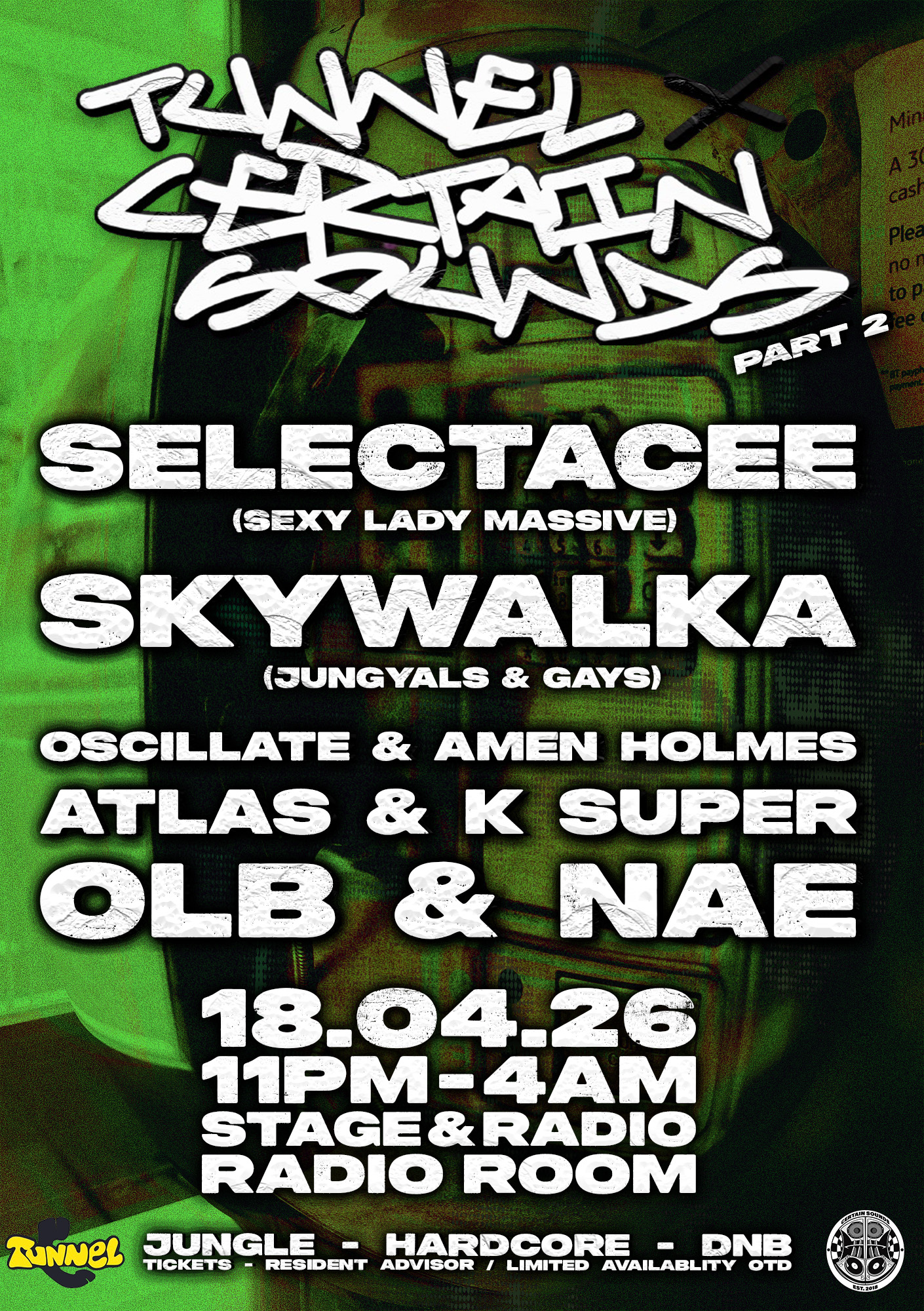 Tunnel X certain sounds