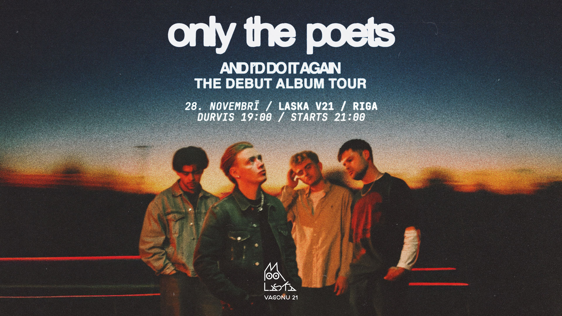 Only The Poets (UK) - LIVE flyer Only The Poets (UK) - LIVE flyer