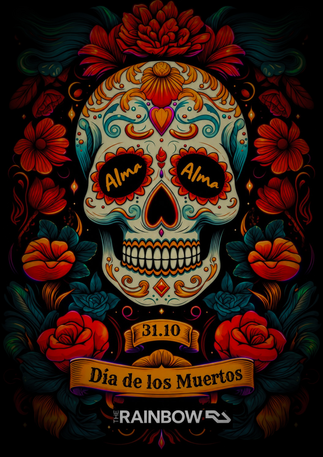 Alma Halloween Dia De los Muertos