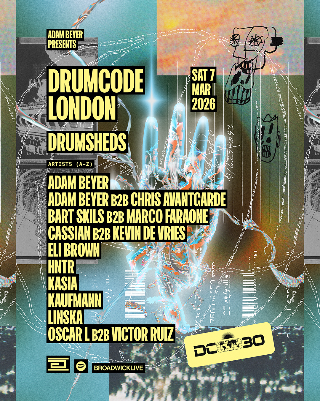 Drumcode London with Adam Beyer b2b Chris Avantgarde, Kasia