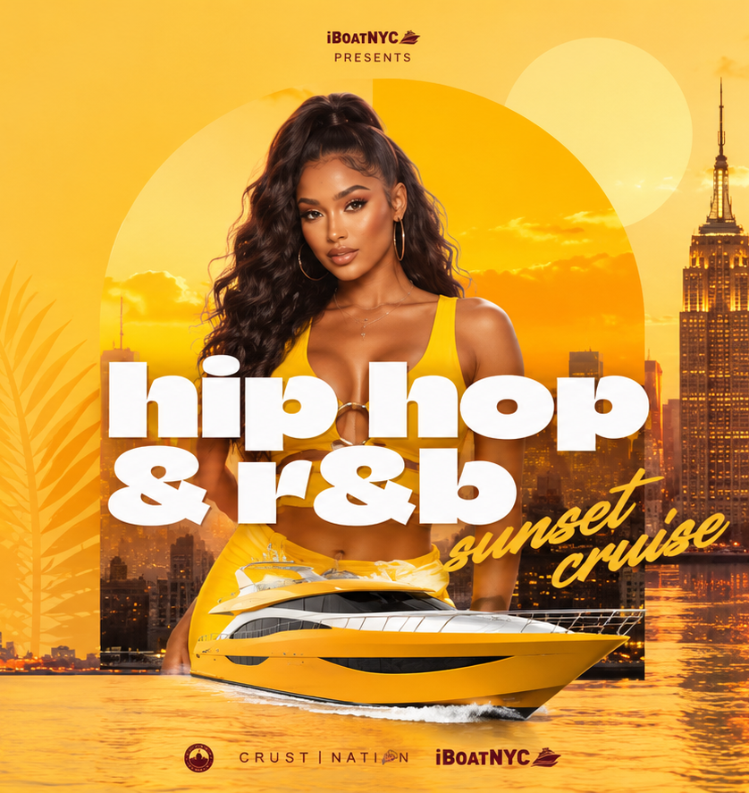 NYC #1 HIP HOP & R&B Boat Party Yacht Sunset Cruise - Pier 78 at Hudson River Park