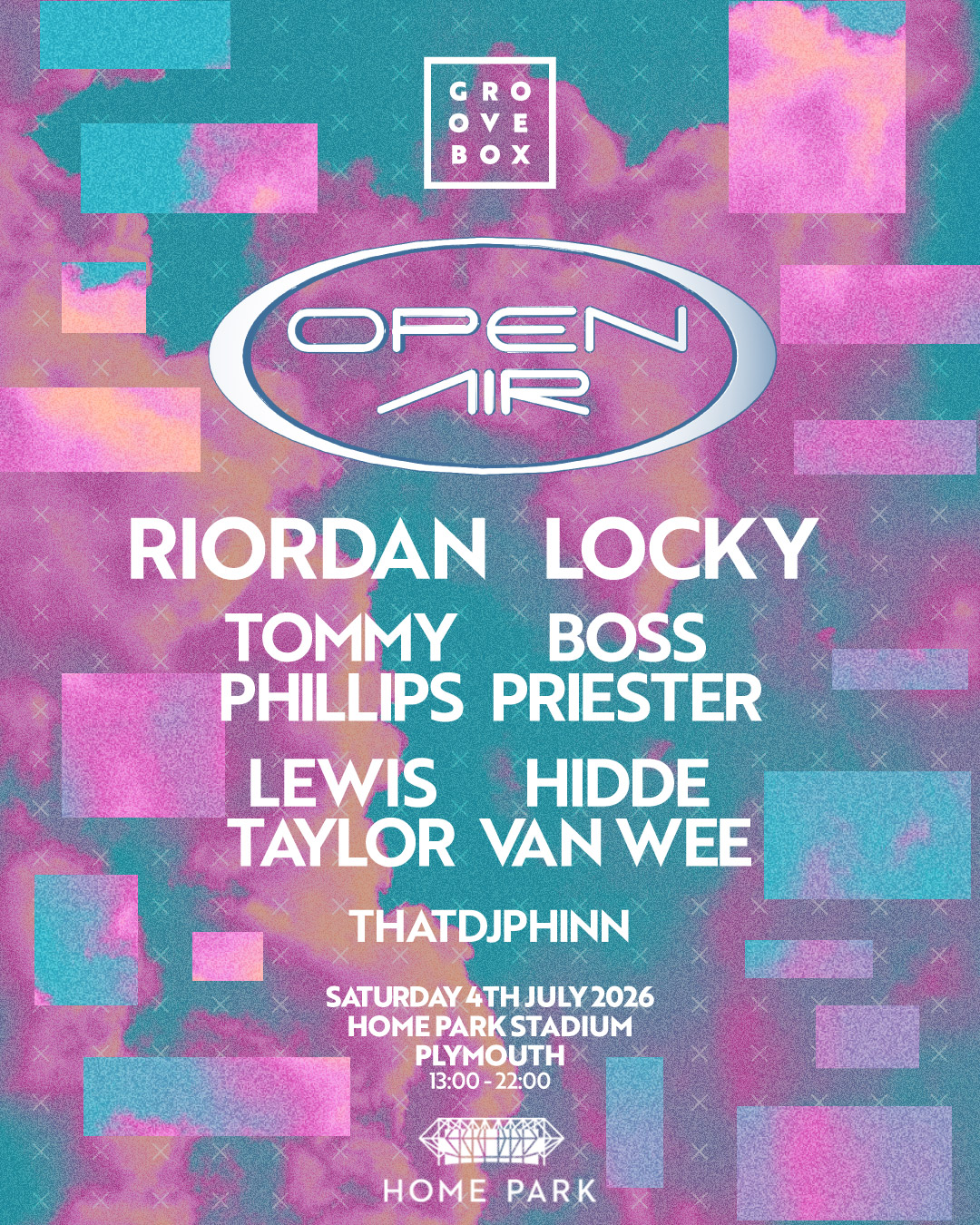 Locky, Riordan & MORE OPEN AIR - Groovebox at Homepark Plymouth