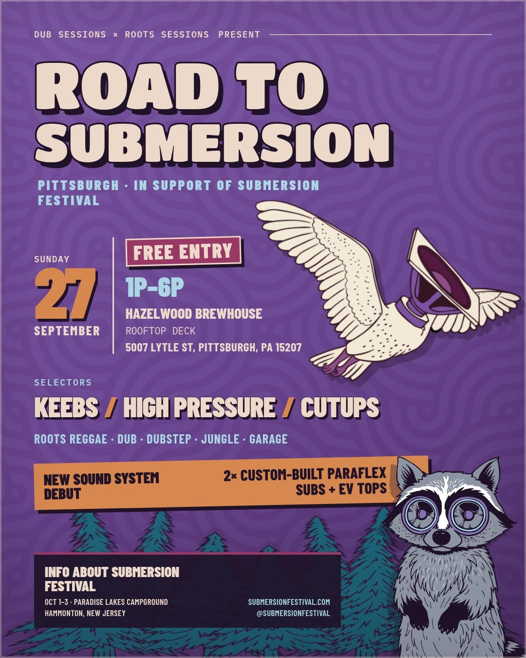 Road to Submersion: Dub, Bass, Jungle Rooftop Party