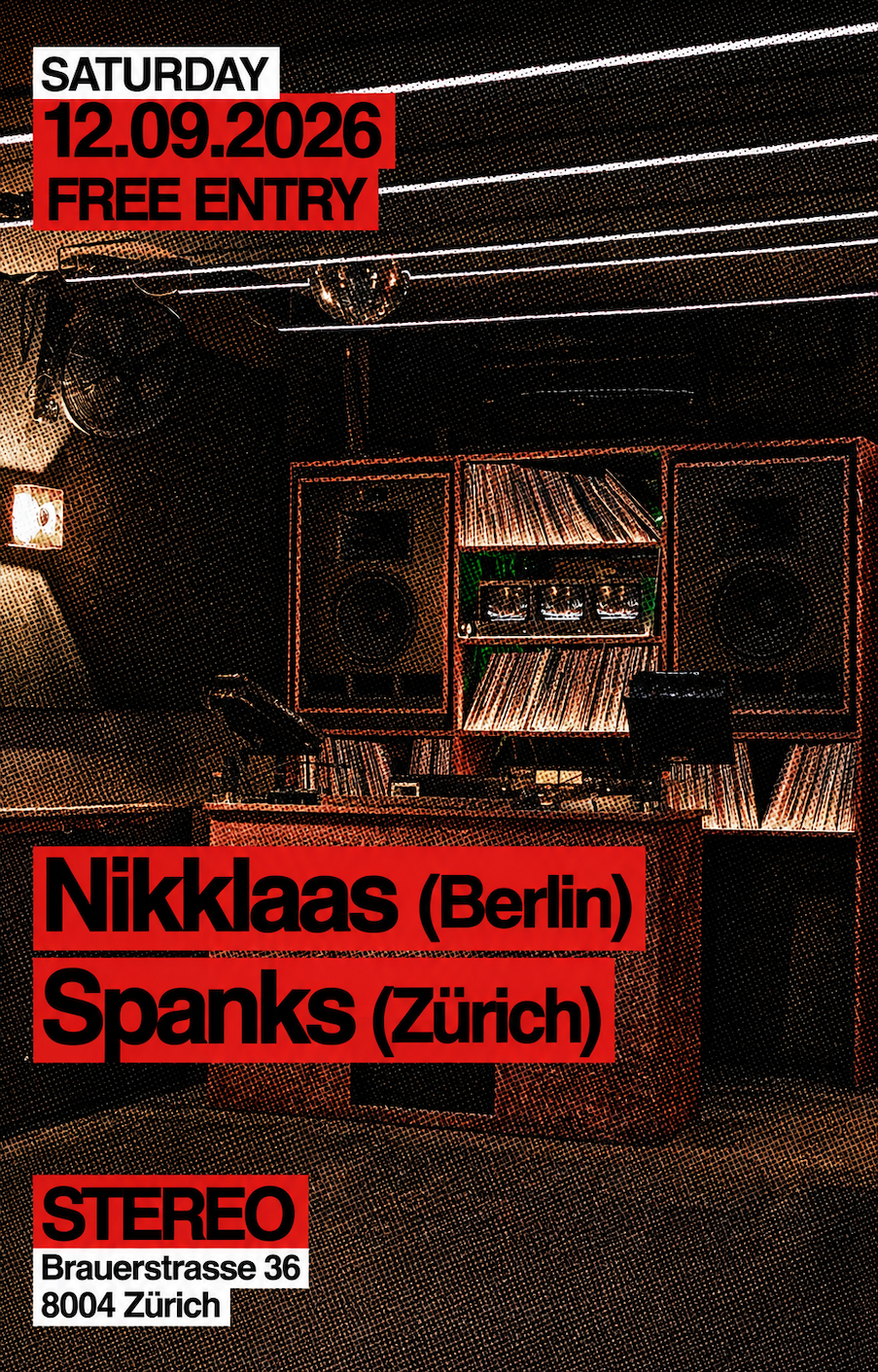 [STEREO - FREE ENTRY] W/ Nikklaas & Spanks
