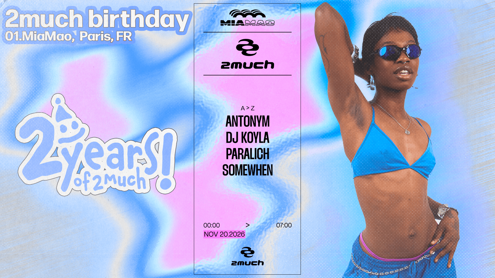 2Much 2nd Birthday: Somewhen, Antonym, Paralich & More - Mia Mao