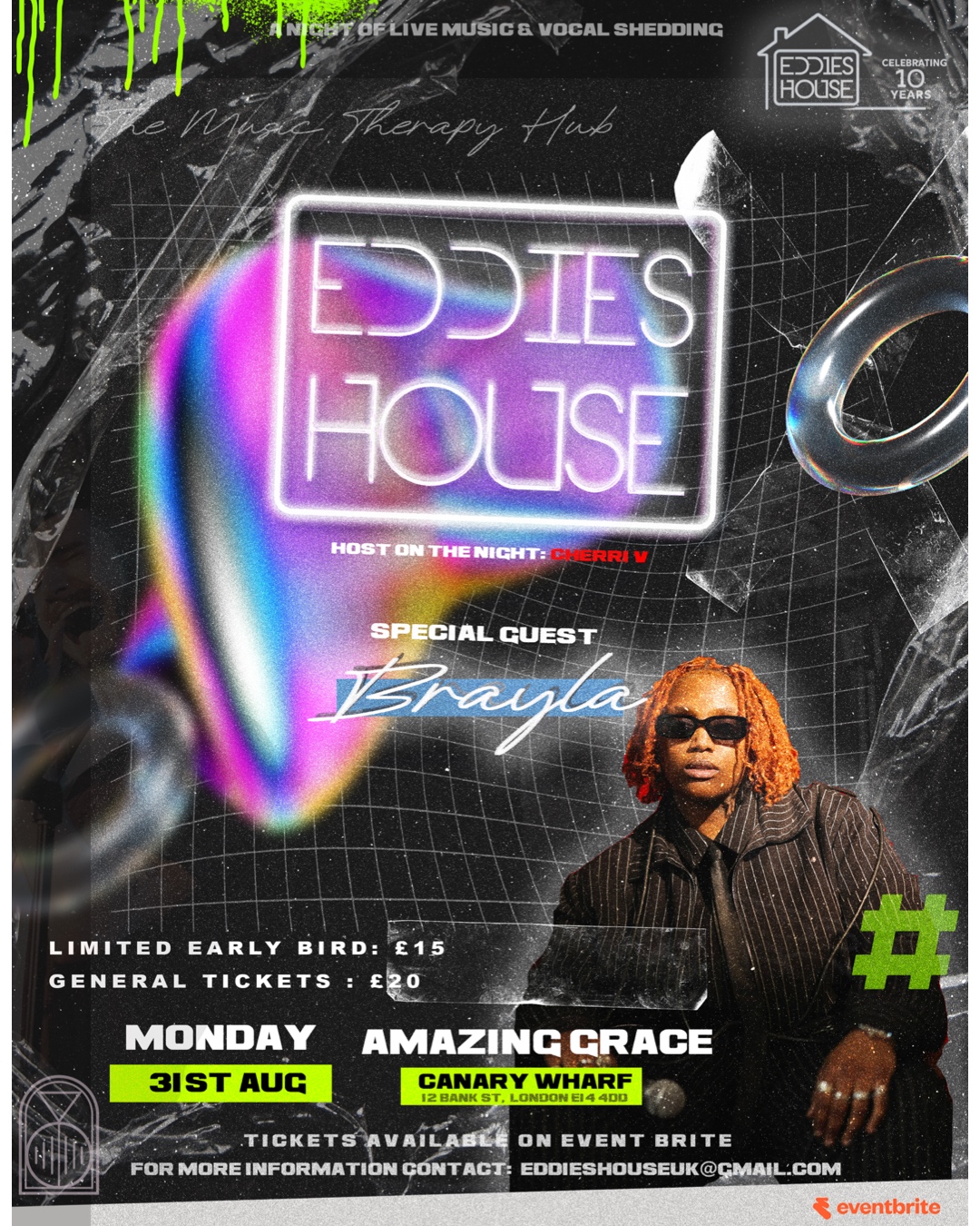 EDDIES HOUSE Live with Brayla