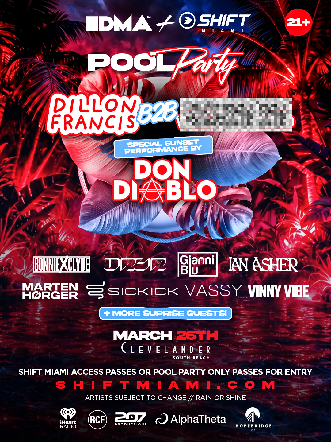Shift Miami x EDMA Pool Party