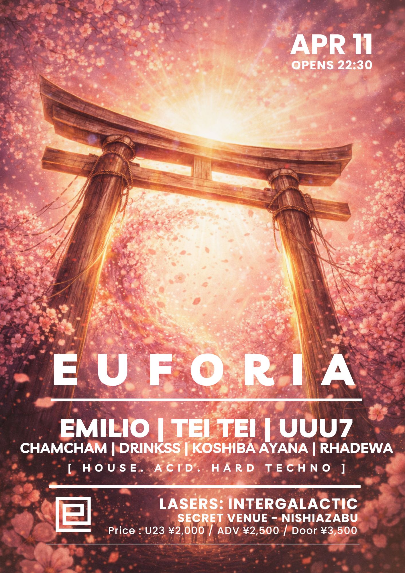 EUFORIA: SAKURA FALL - HARD TECHNO . ACID . HOUSE