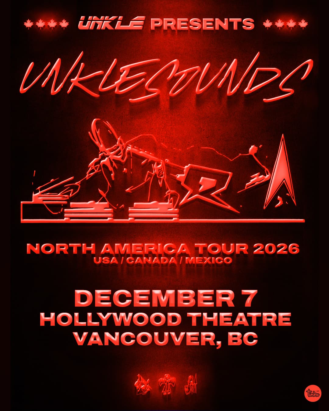 UNKLE SOUNDS North America Tour 2026