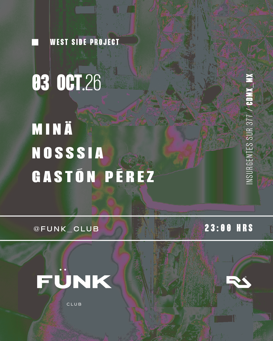 Flyer de West Side Project x Fünk