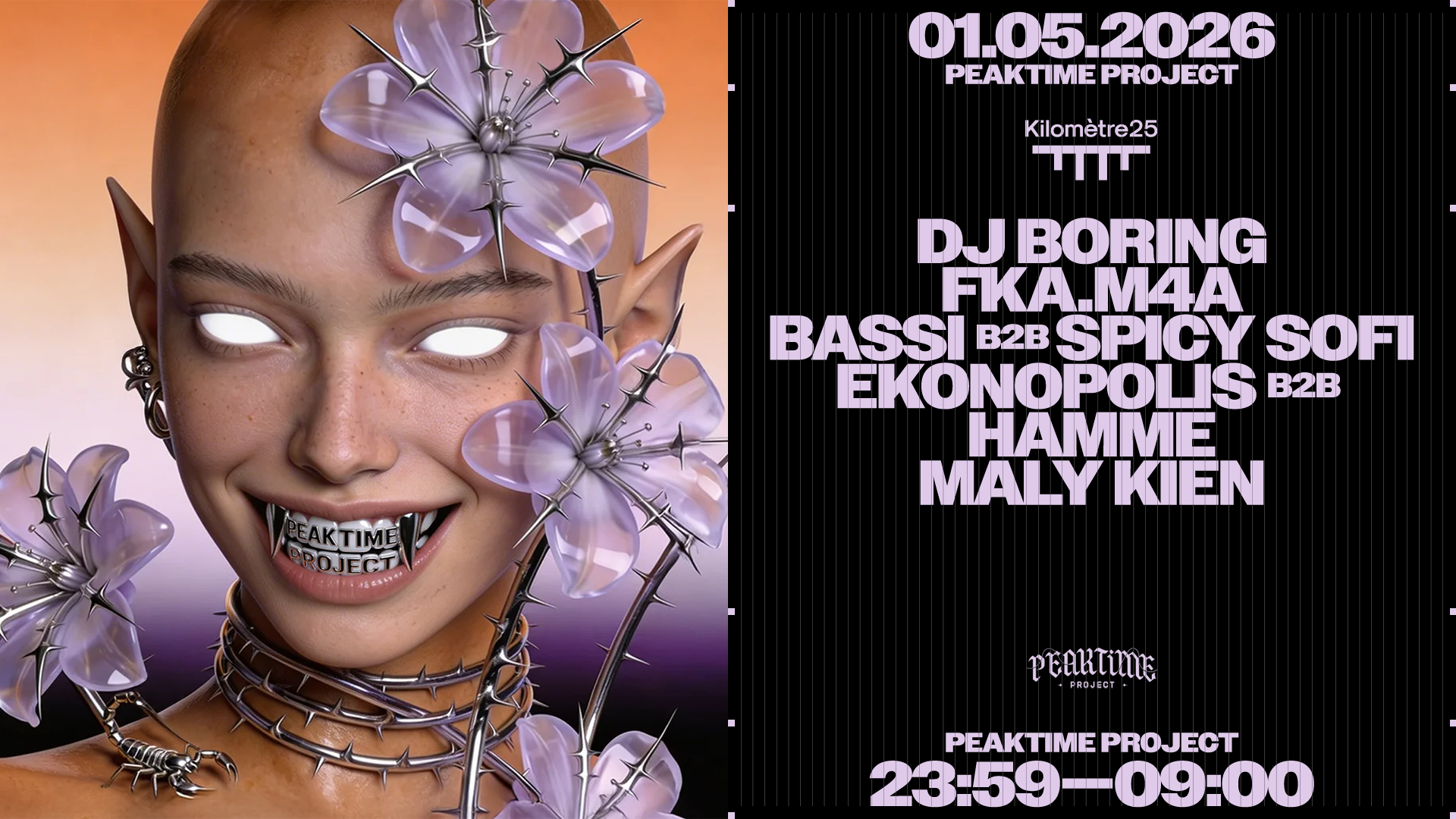 PEAKTIME : DJ BORING, FKA.M4A, Maly Kien