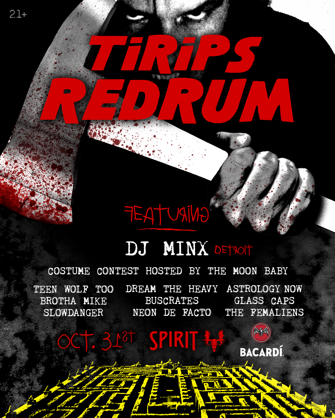TIRIPS REDRUM: Spirit's 11th Annual Halloween Party & Costume Contest