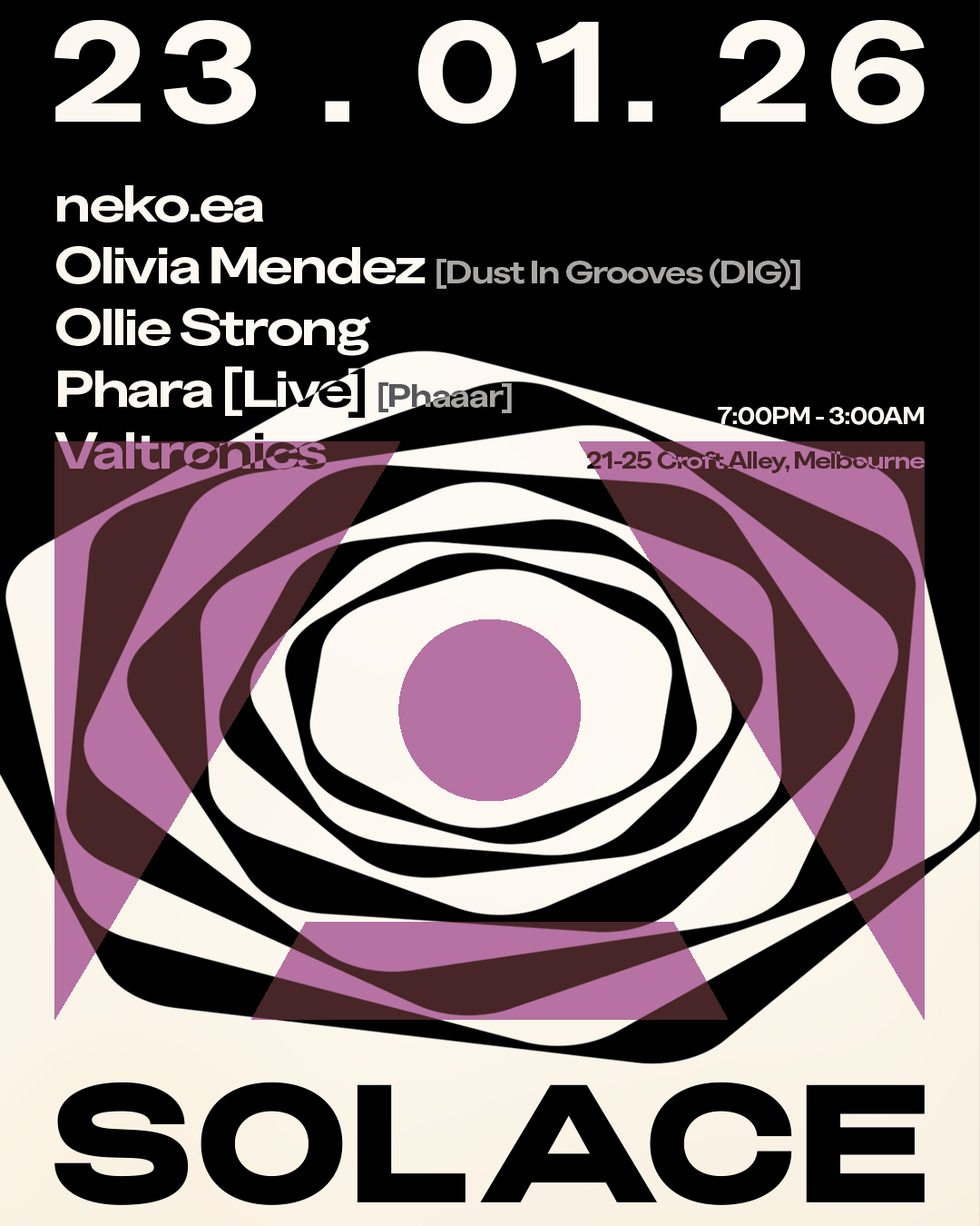 Solace Invites Phara [BE] & Olivia Mendez [FR]
