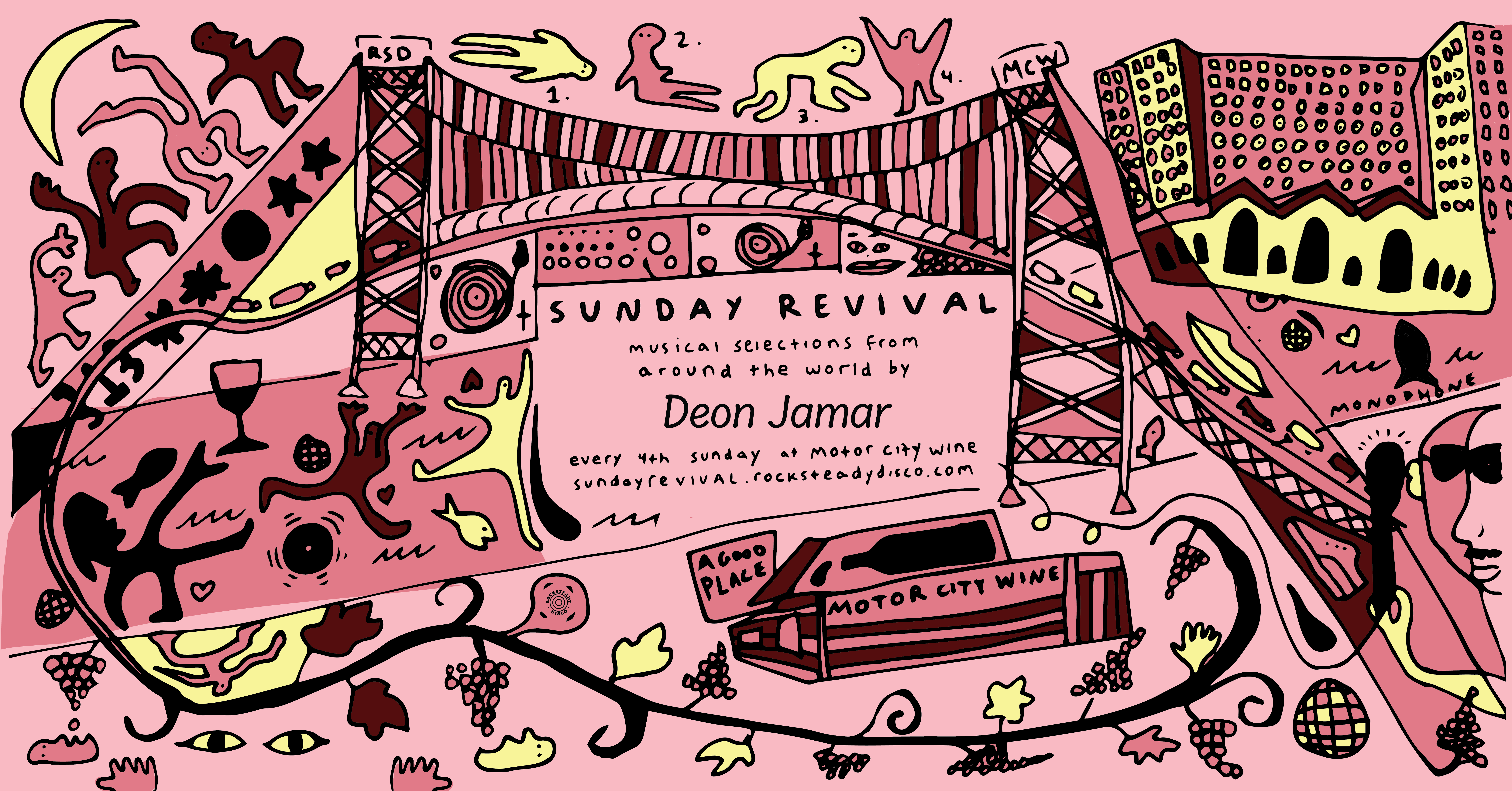 SUNDAY REVIVAL wsg Deon Jamar all night at MotorCity Wine, Detroit