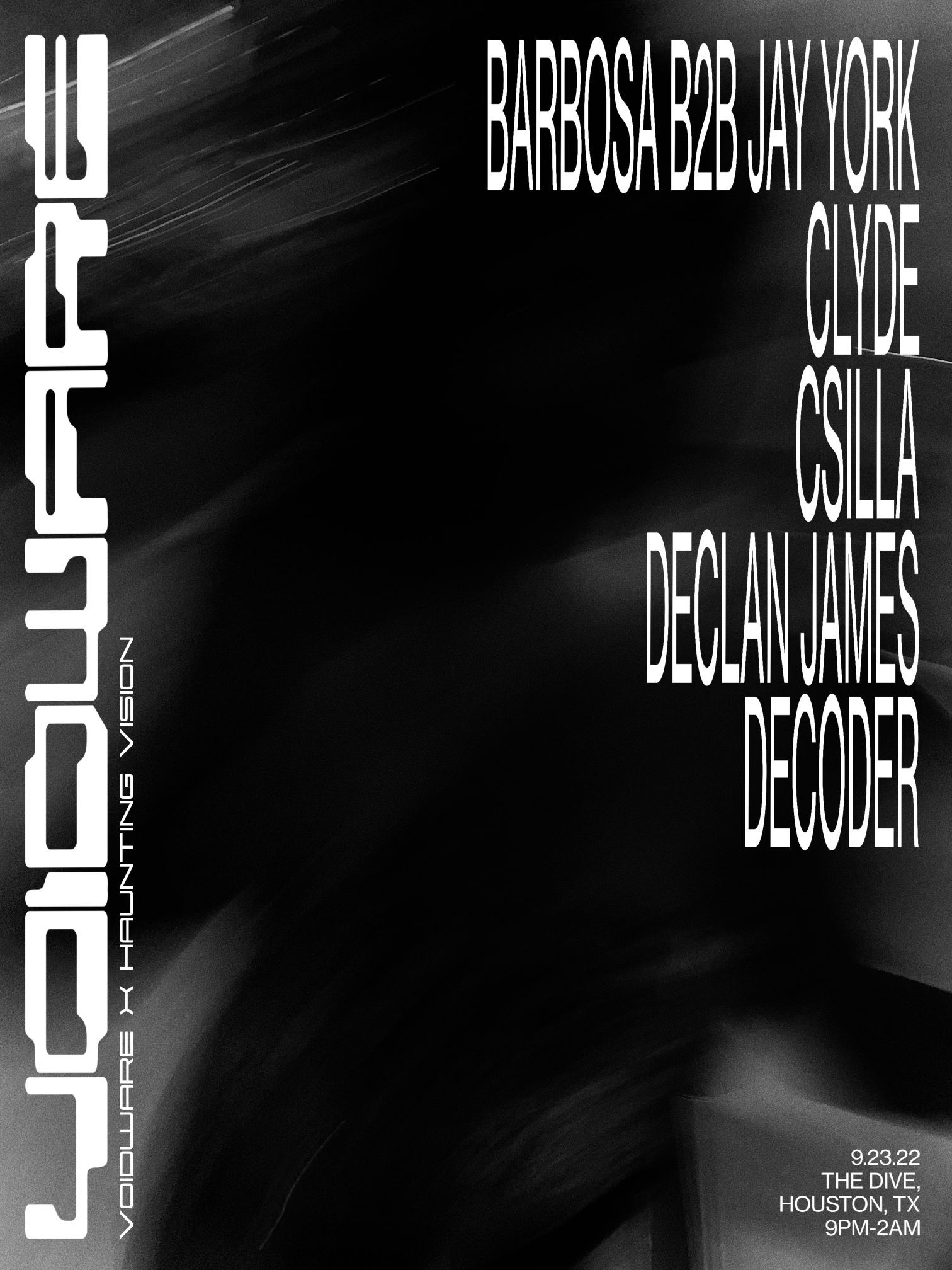 VOIDWARE X HAUNTING VISION flyer