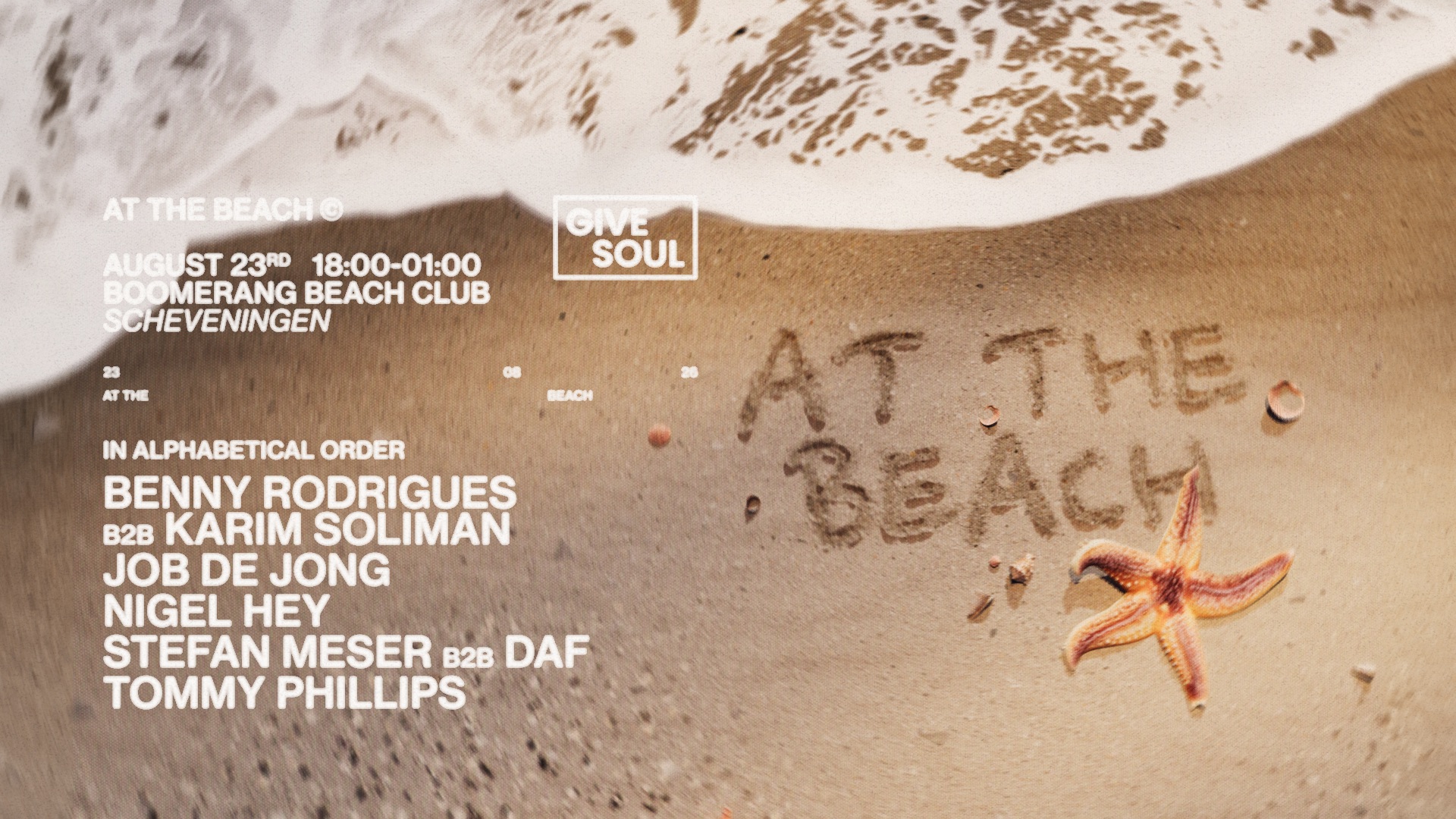 Give Soul at the Beach - August