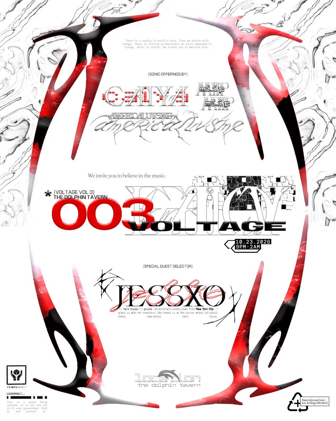 VOLTAGE vol 3° feat. JESSXO (NYC), Caiya