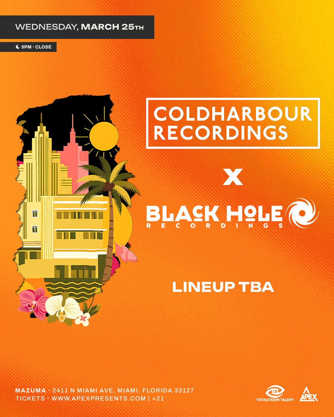 Coldharbour X Black Hole Recordings Night