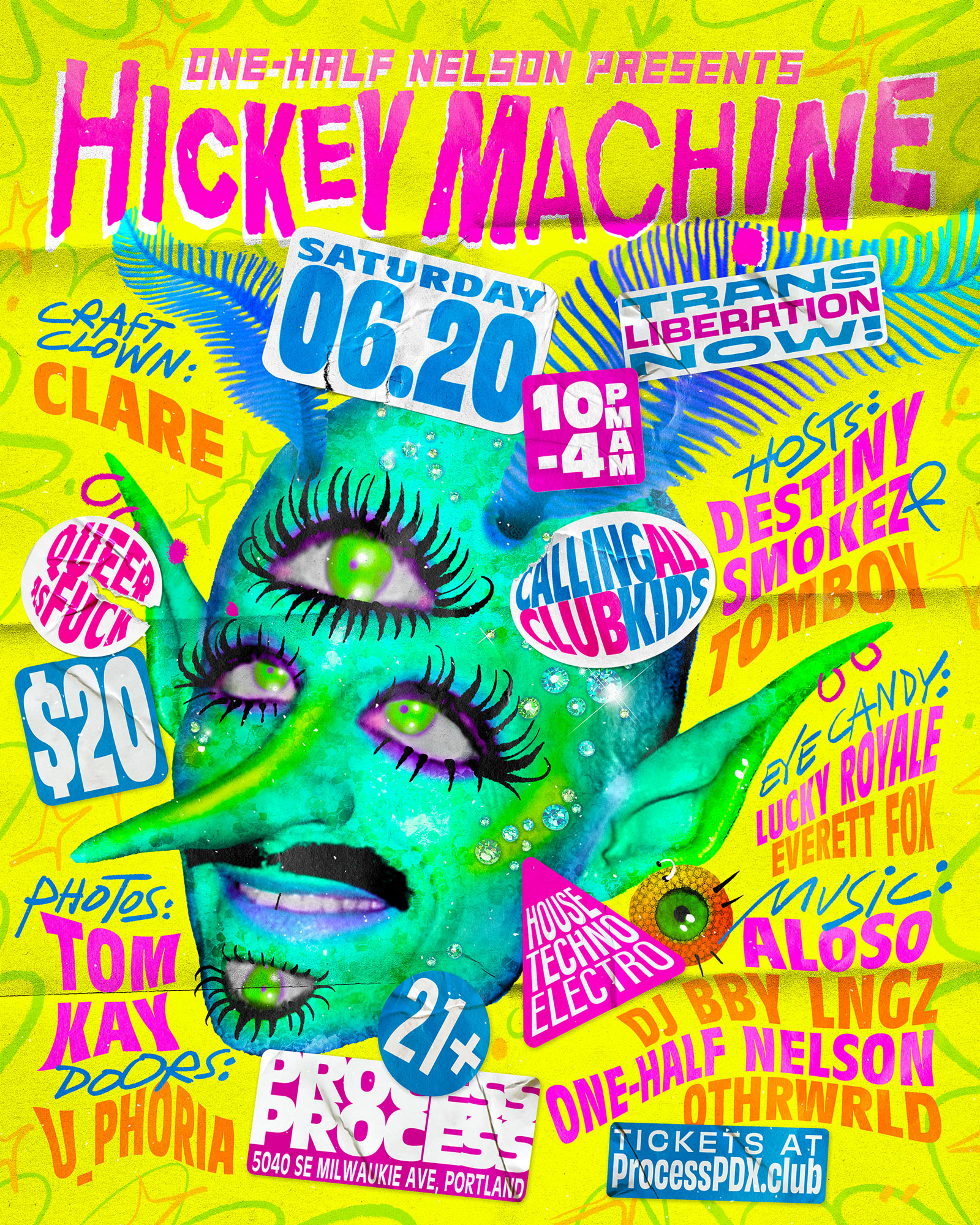 one-half NelSon presents: Hickey Machine at Process PDX, Portland