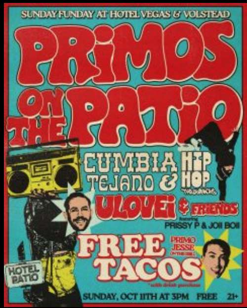 Primos on the Patio with ulovei & Primo Jesse + FREE TACOS!