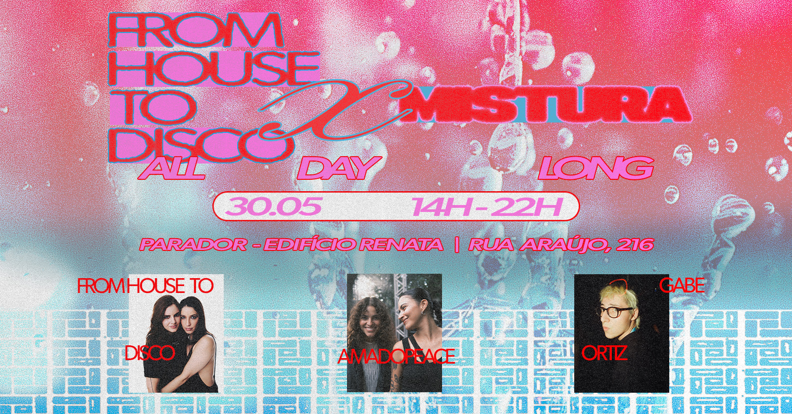 FROM HOUSE TO DISCO X MISTURA no PARADOR flyer