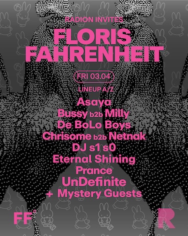 RADION invites Floris Fahrenheit