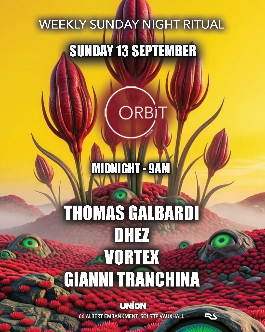 Orbit Sunday night / Monday morning after party at Union Club, Vauxhall, London SE1 7TW — photo 2