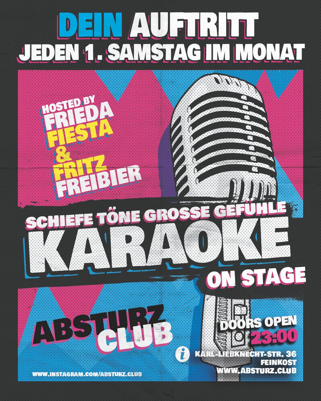 Schiefe Töne, Große Gefühle - KARAOKE PARTY — Absturz, Lipsko