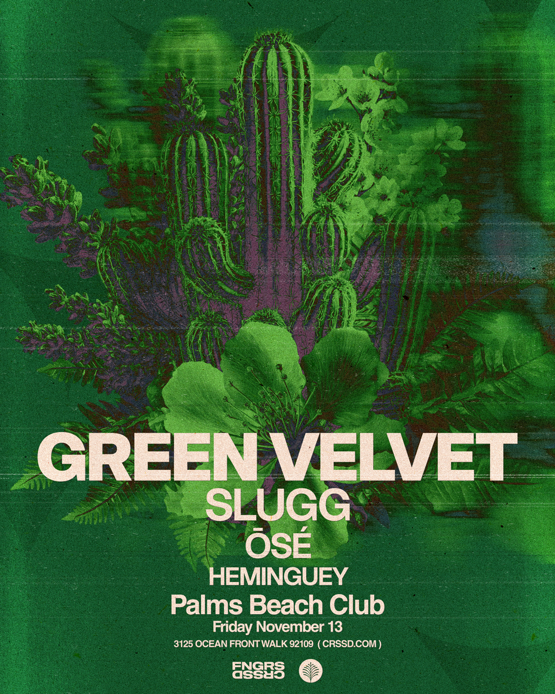 FNGRS CRSSD presents Palms Beach Club with Green Velvet