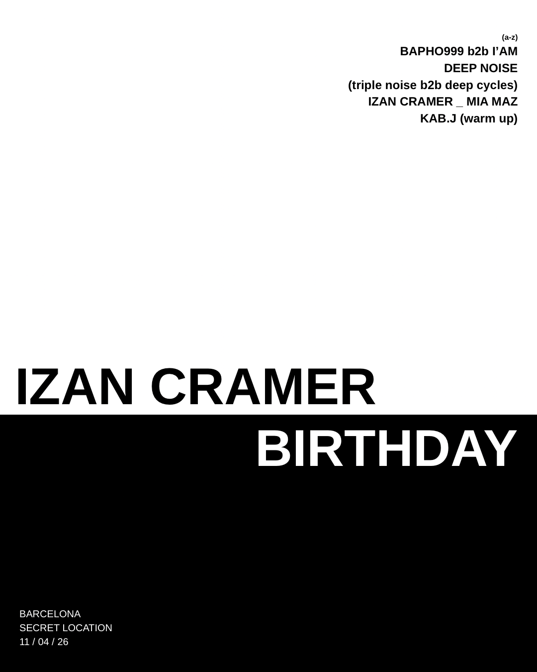 IZAN CRAMER BIRTHDAY