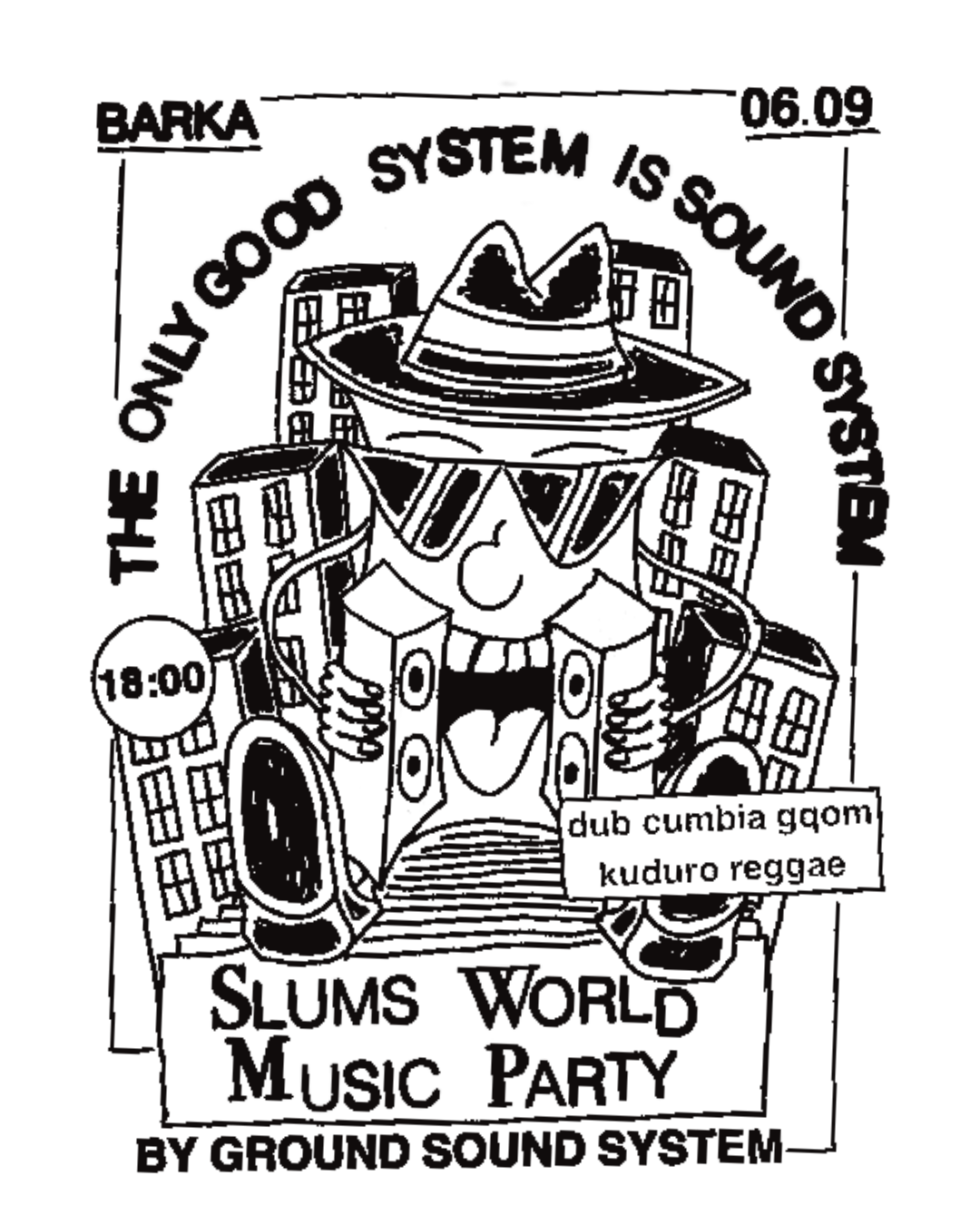 Slums World Music Party by Ground Sound System || BarKa || 6.9.2026