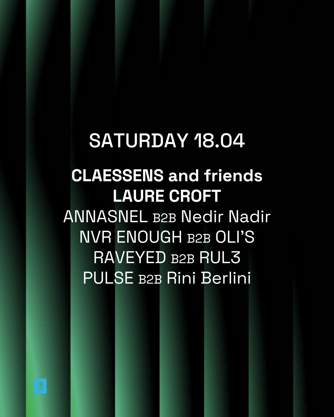 Toffler presents Claessens and friends