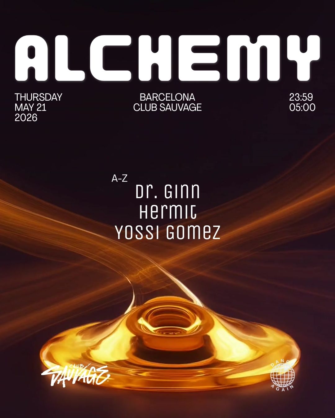 Dr. Ginn presents Alchemy w/ Hermit, Yossi Gomez | Eventure