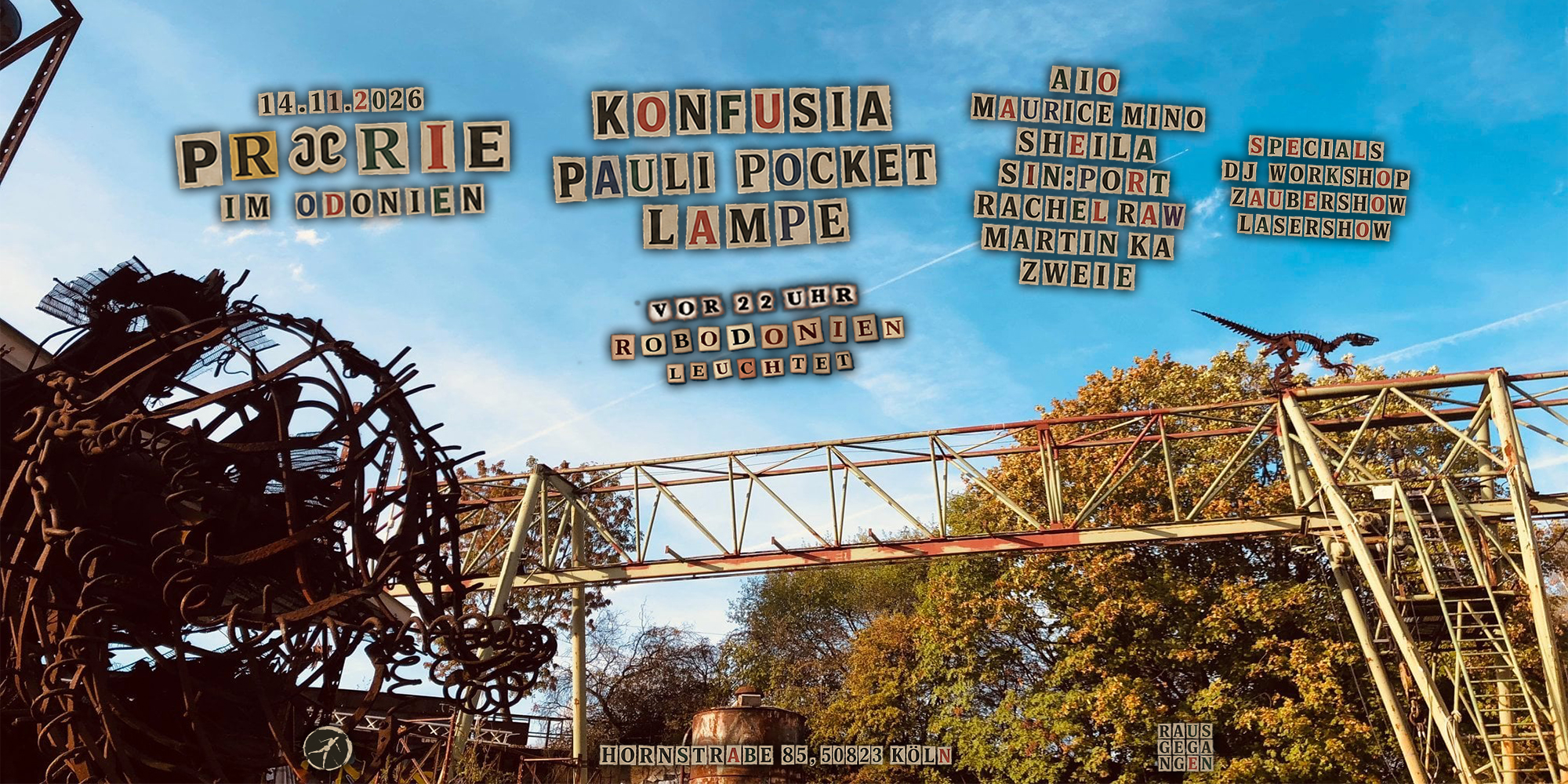 Praerie Hebstfest(ival) with Secret Act, Pauli Pocket, Lampé, Aio, Mino, Sheila, Sin:port uvm