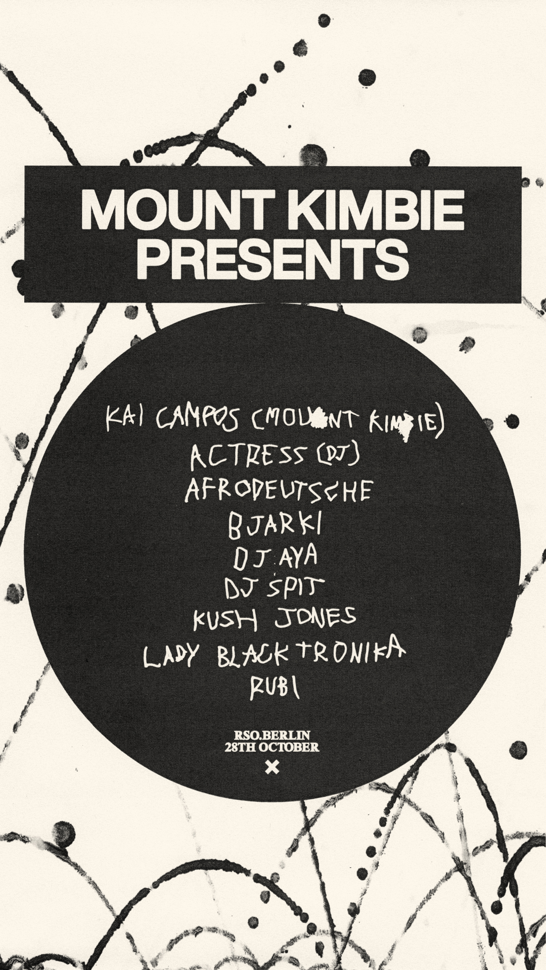 Mount Kimbie pres. Kai Campos, Actress, Afrodeutsche, Bjarki, DJ