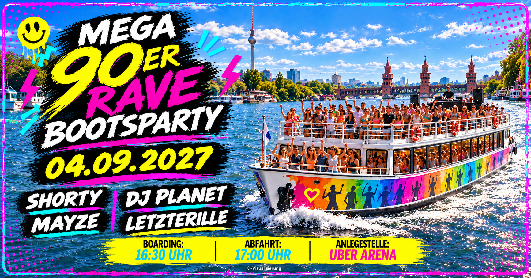 Mega 90er Rave BOOTSTOUR