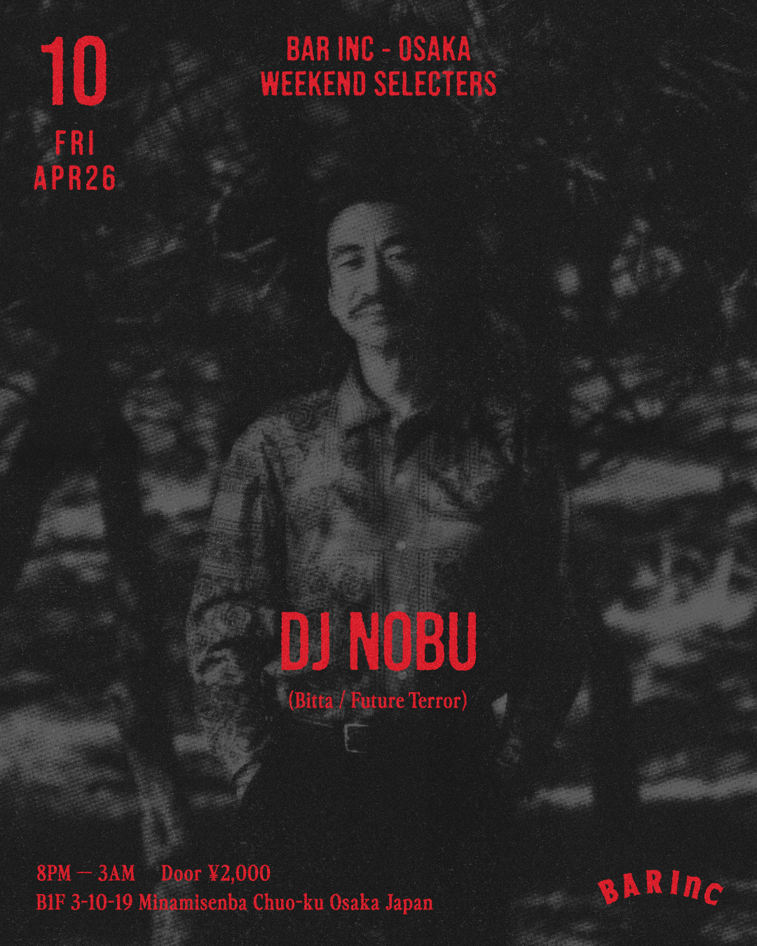 WEEKEND SELECERTS at BAR Inc, Osaka