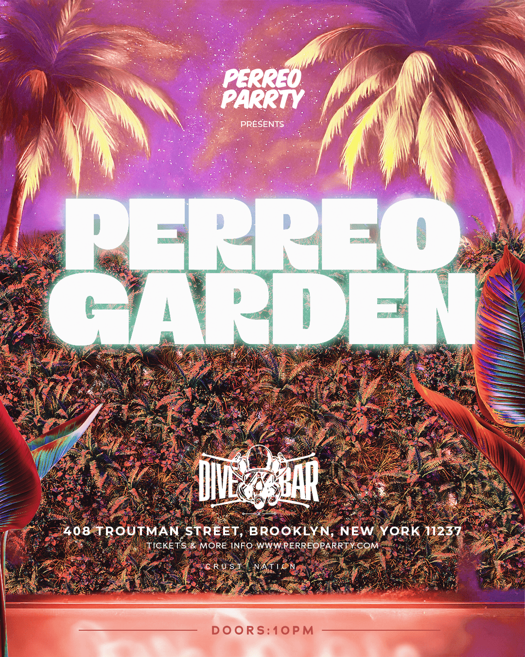 PERREO GARDEN - Latin & Reggaeton Brooklyn Dance Party NYC
