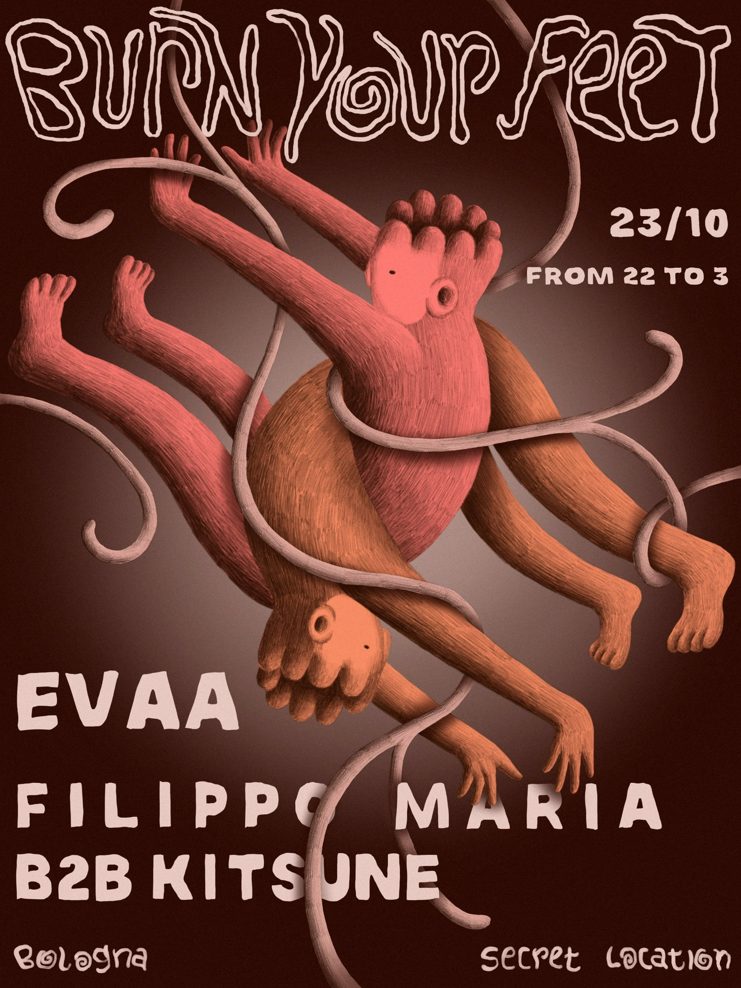 Burn Your Feet - Secret Location (Bologna) with Evaa Filippo Maria e Kitsune