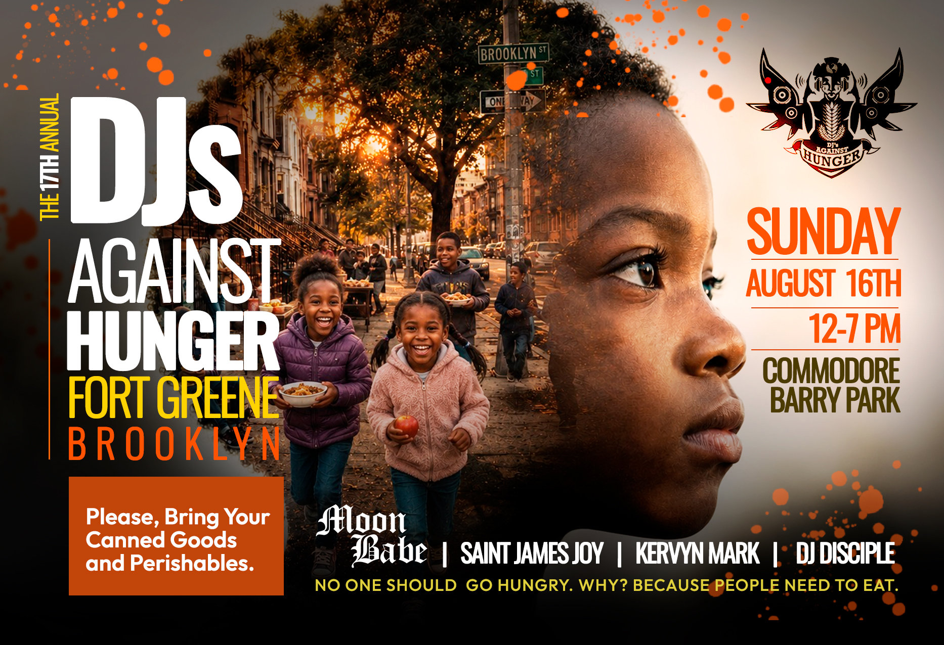 17th Annual DJs Against Hunger - Commodore Barry Park