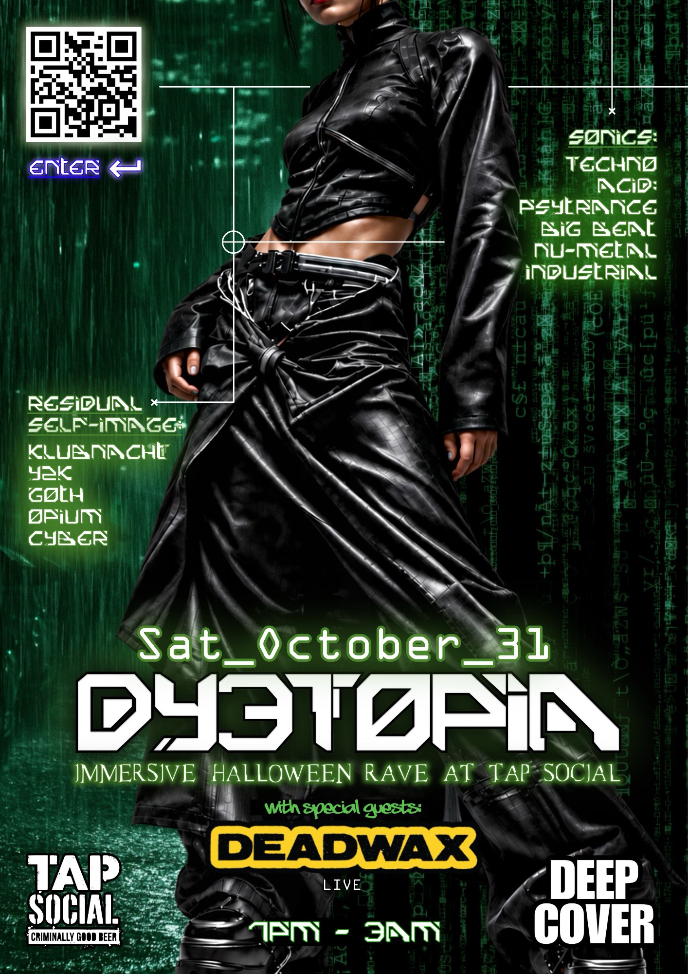 DYSTOPIA III: Immersive Halloween Rave at Tap Social