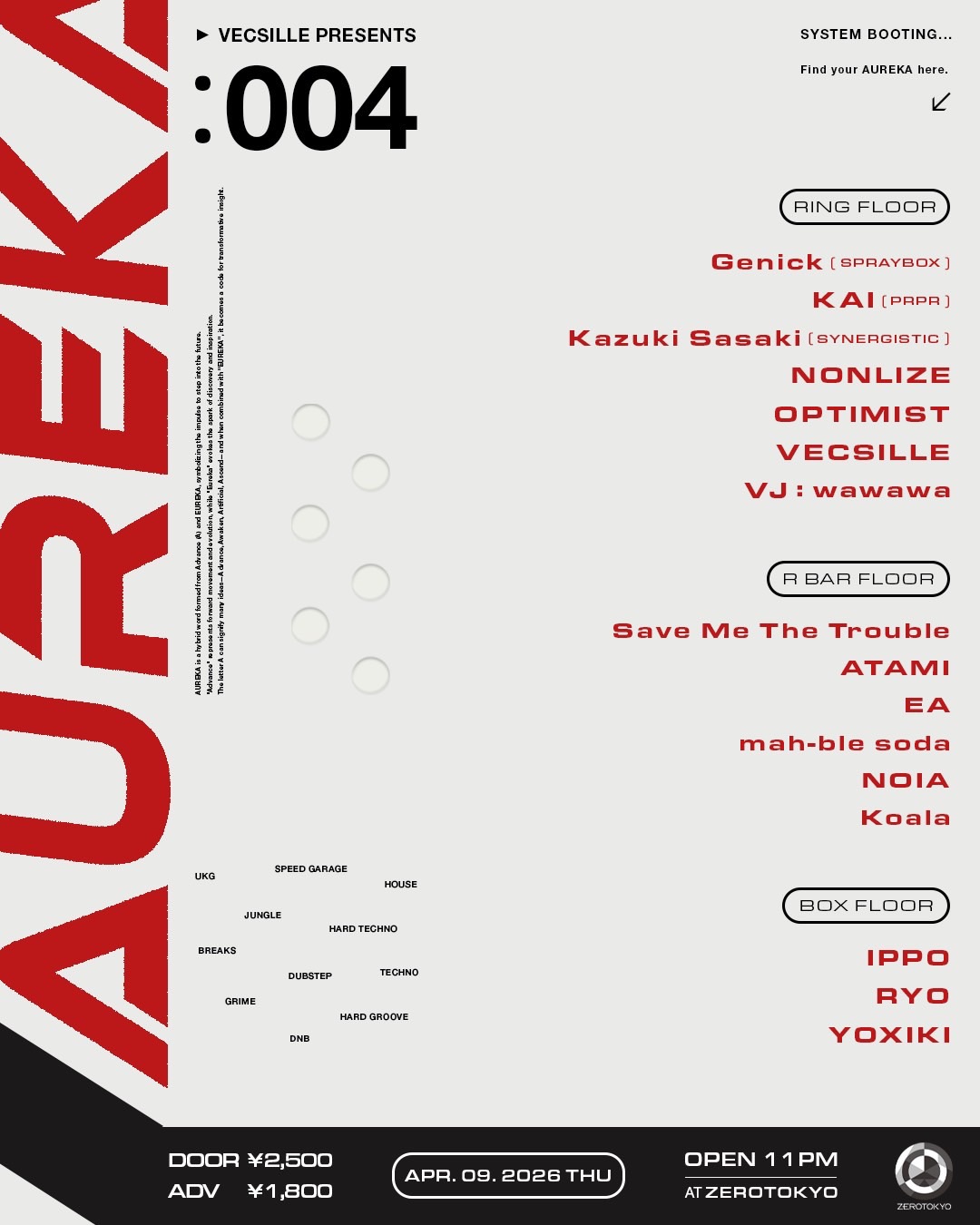 VECSILLE presents AUREKA:004