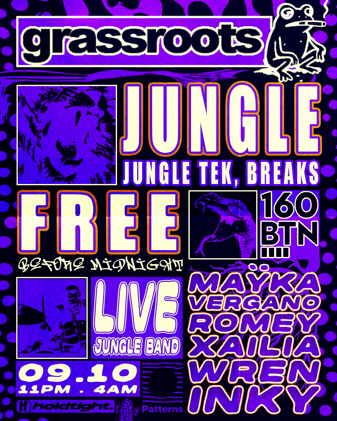 GRASSROOTS - FREE First Fridays - Jungle, Jungle Tek, Breaks - 09/10/26