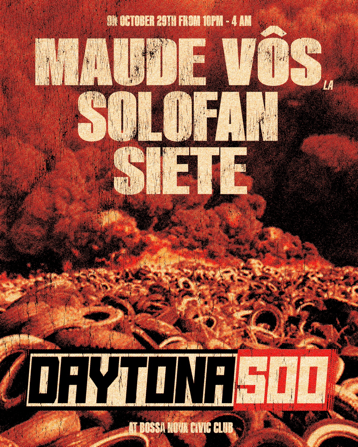 DAYTONA 500: Maude Vos, Solofan, SIETE